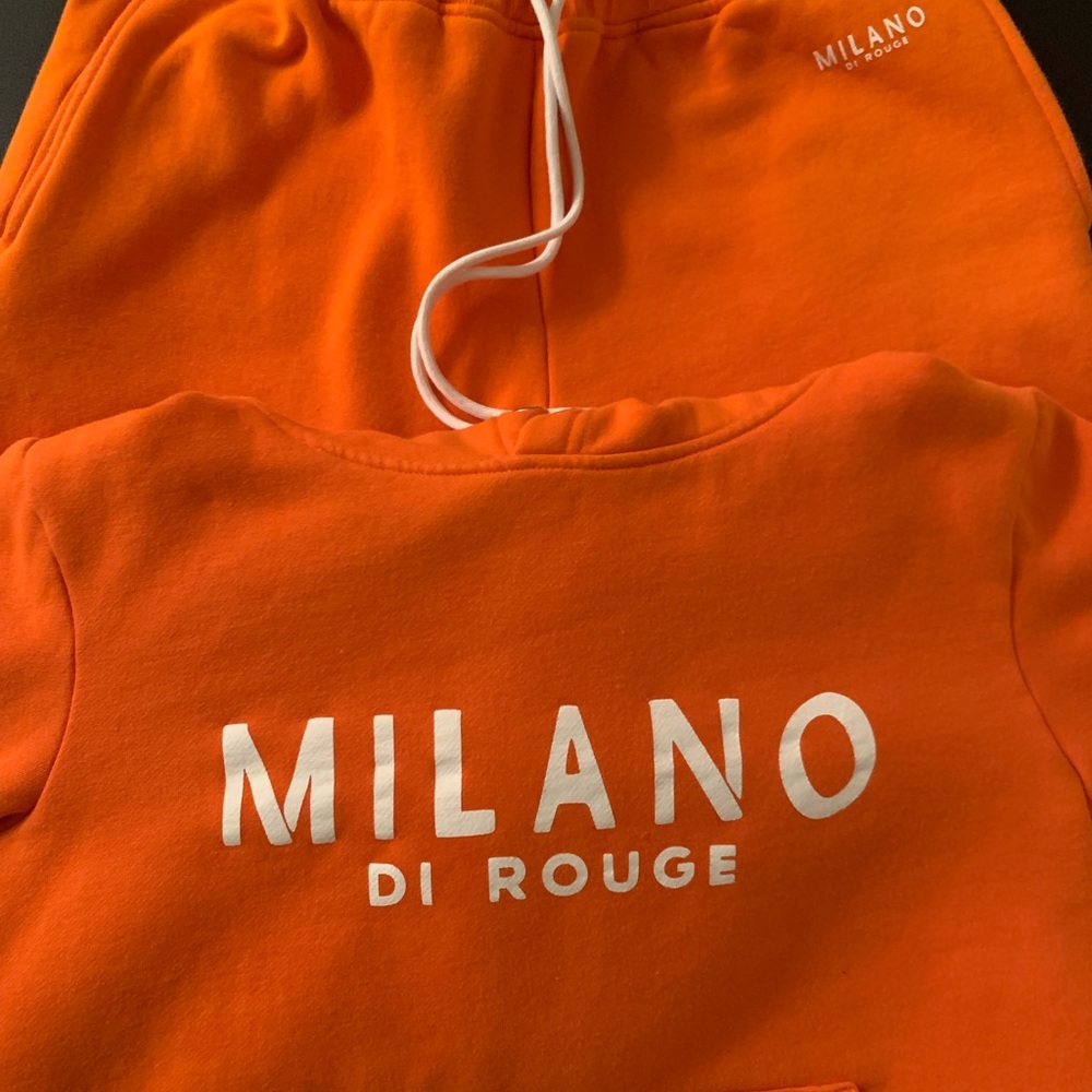 Orange Milano Jogger Set Size:Small